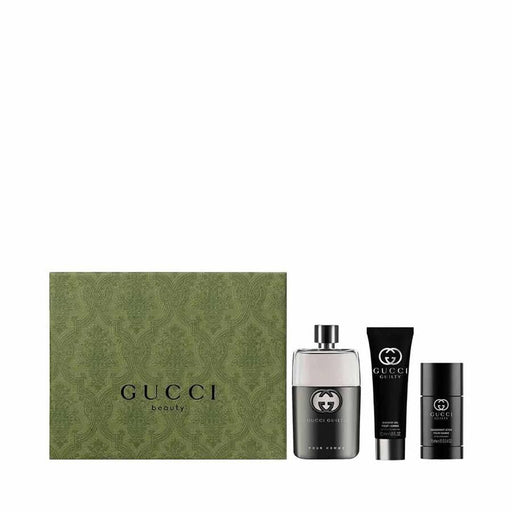 Gucci Guilty Pour Homme Eau de Parfum Gift Set : 90ml EDP Spray + 75ml Deodorant Stick + 50ml Shower Gel