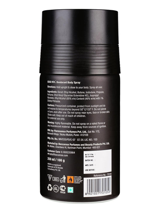 HRX Edge Deodorant 250ml Spray