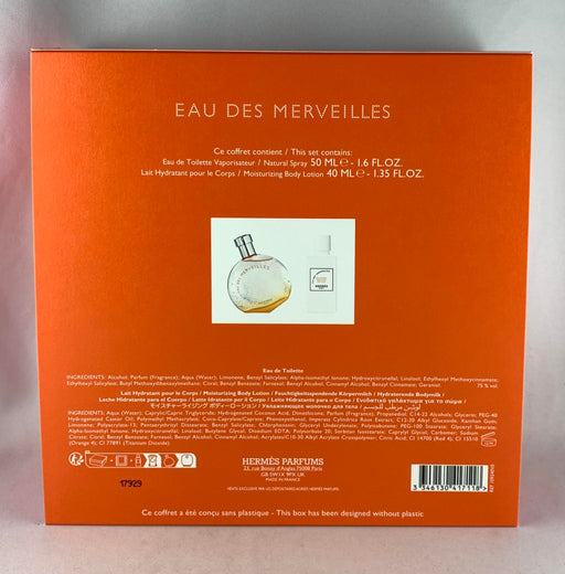 Hermès Eau des Merveilles Gift Set 50ml EDT + 40ml Body Lotion