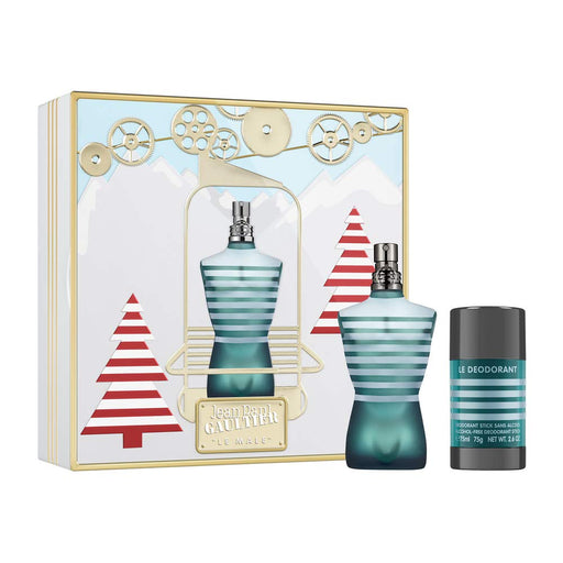 Jean Paul Gaultier Le Male Gift Set 75ml EDT + 75ml Deodorant Stick - Fragrance at MyPerfumeShop by Jean Paul Gaultier