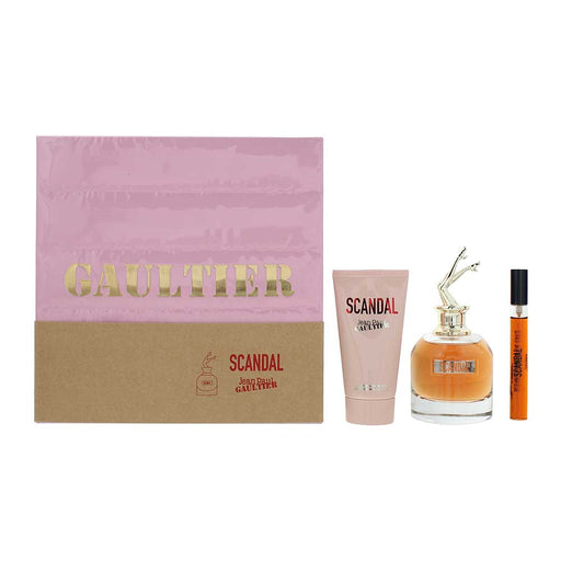 Jean Paul Gaultier Scandal 3 Piece Gift Set: Eau de Parfum 80ml - Eau de Parfum 10ml - Body Lotion 75ml