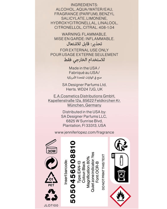 Jennifer Lopez JLust Fragrance Mist 240ml