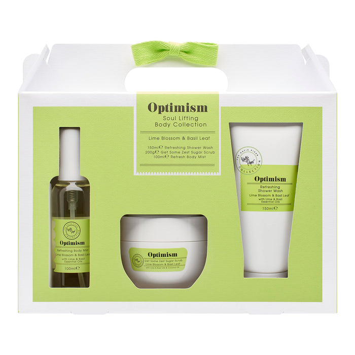 Katie Piper Optimism Gift Set 200ml Zest Sugar Scrub + 150ml Shower Wash + 100ml Body Mist