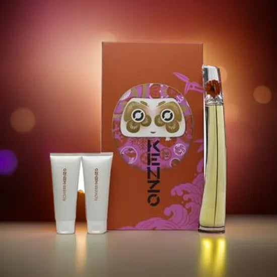 Kenzo Flower by Kenzo L'Absolue Gift Set 100ml EDP + 10ml EDP + 75ml Body Lotion