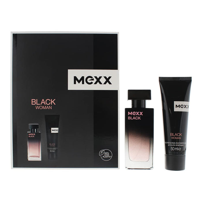 Mexx Black Woman Gift Set 30ml EDT + 50ml Shower Gel