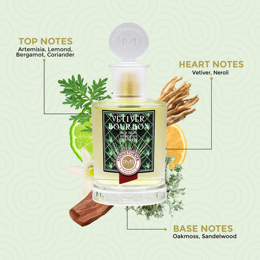 Monotheme Vetiver Bourbon Eau de Toilette 100ml