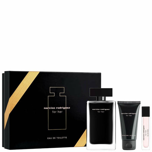 Narciso Rodriguez For Her 3 Piece Gift Set: Eau De Toilette 100ml - Body Lotion 50