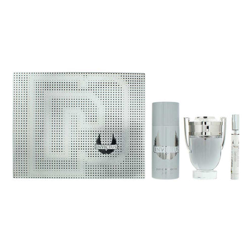 Paco Rabanne Invictus 3 Piece Set - Eau de Toilette 100ml - Eau de Toilette 10ml