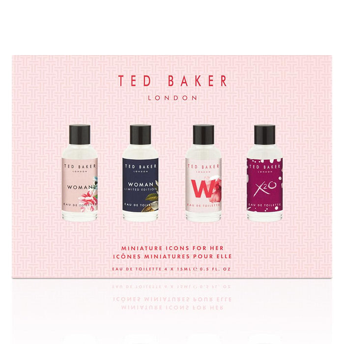 Ted Baker Icons Gift Set 15ml EDT Woman Original + 15ml EDT Woman Limited Edition + 15ml EDT W For Her + 15ml EDT X20 For Her