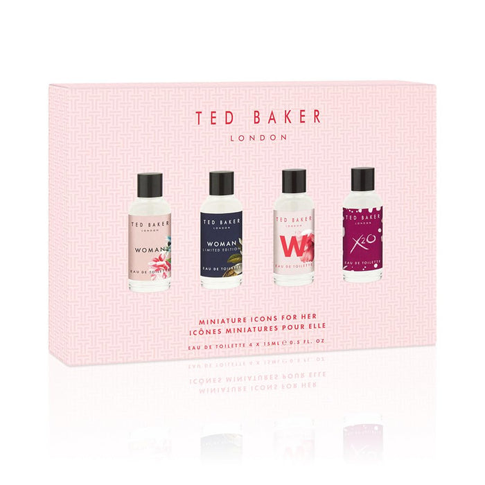 Ted Baker Icons Gift Set 15ml EDT Woman Original + 15ml EDT Woman Limited Edition + 15ml EDT W For Her + 15ml EDT X20 For Her