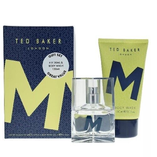 Ted Baker M Blue Yellow Gift Set 30ml EDT + 150ml Shower Gel
