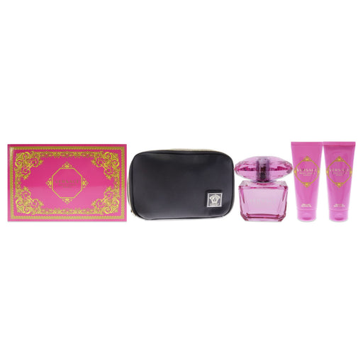 Versace Bright Crystal Absolu Gift Set 90ml EDP + 100ml Body Lotion + 100ml Shower Gel + Pouch