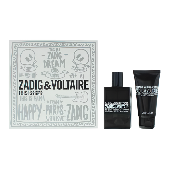 Zadig  Voltaire This Is Him! 2 Piece Gift Set: Eau de Toilette 50ml - Shower Gel 50ml