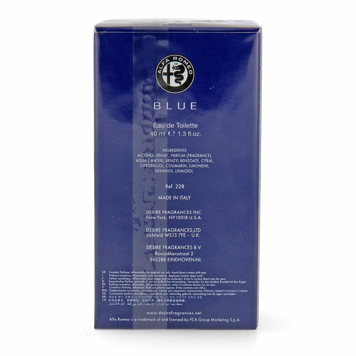 Alfa Romeo Blue Eau de Toilette 40ml Spray - Perfume & Cologne at MyPerfumeShop by Alfa Romeo