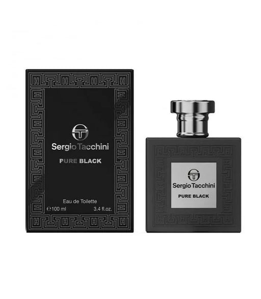 Sergio Tacchini Pure Black Eau de Toilette 100ml - Eau de Toilette at MyPerfumeShop by Sergio Tacchini