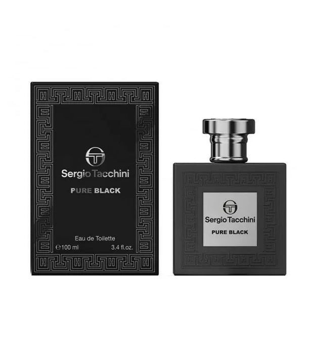 Sergio Tacchini Pure Black Eau de Toilette 100ml - Eau de Toilette at MyPerfumeShop by Sergio Tacchini