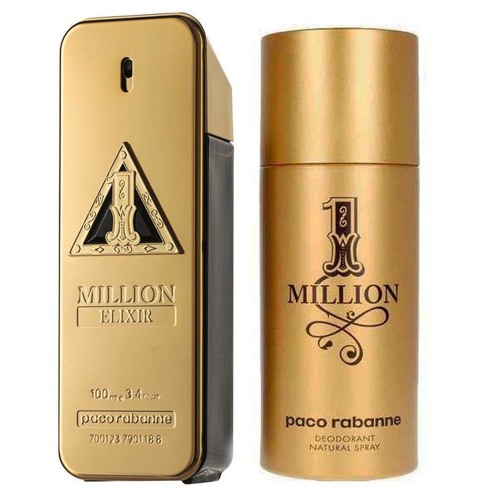 Paco Rabanne 1 Million Elixir Gift Set 100ml EDP + 150ml Deodorant Spray - Gift Set at MyPerfumeShop by Paco Rabanne