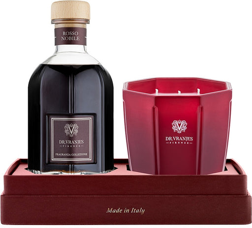 Dr. Vranjes Firenze Rosso Nobile 2 Piece Gift Set: Diffuser 500ml - Candle 500g - Gift Set at MyPerfumeShop by Dr. Vranjes Firenze